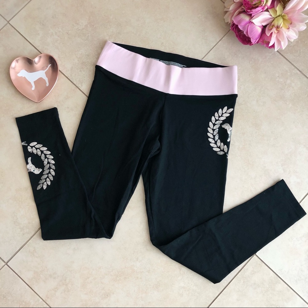 VS PINK Sequins Bling Everyday Legging Size Medium